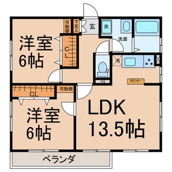 間取図 蟹江マンション