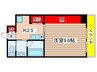 エポックステージ 1Kの間取り