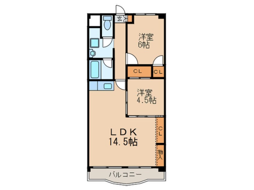 間取図 城ケ根ハイツ