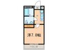リバパレス鶴舞 1Kの間取り