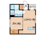 T.M.Apartment 1LDKの間取り