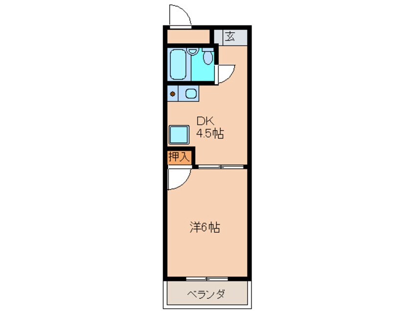 間取図 キャッスルシティ城崎Ⅰ