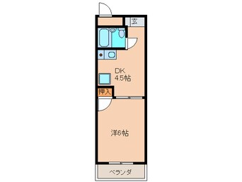 間取図 キャッスルシティ城崎Ⅰ