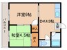 コーポ高松苑 2DKの間取り
