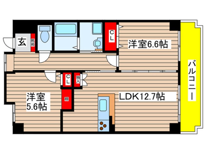 間取図 カトゥルセ戸田