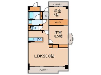 間取図 茶屋ヶ坂プログレス