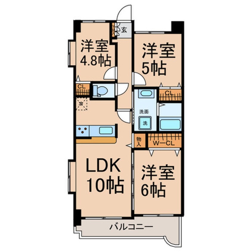 間取図 ベルメゾン花筐