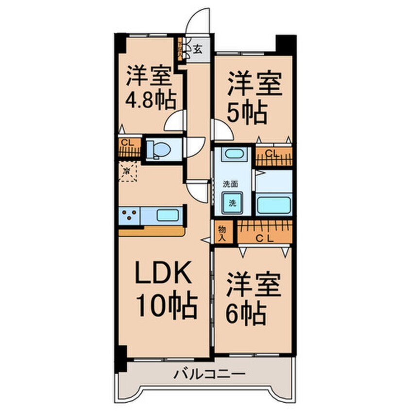 間取図 ベルメゾン花筐