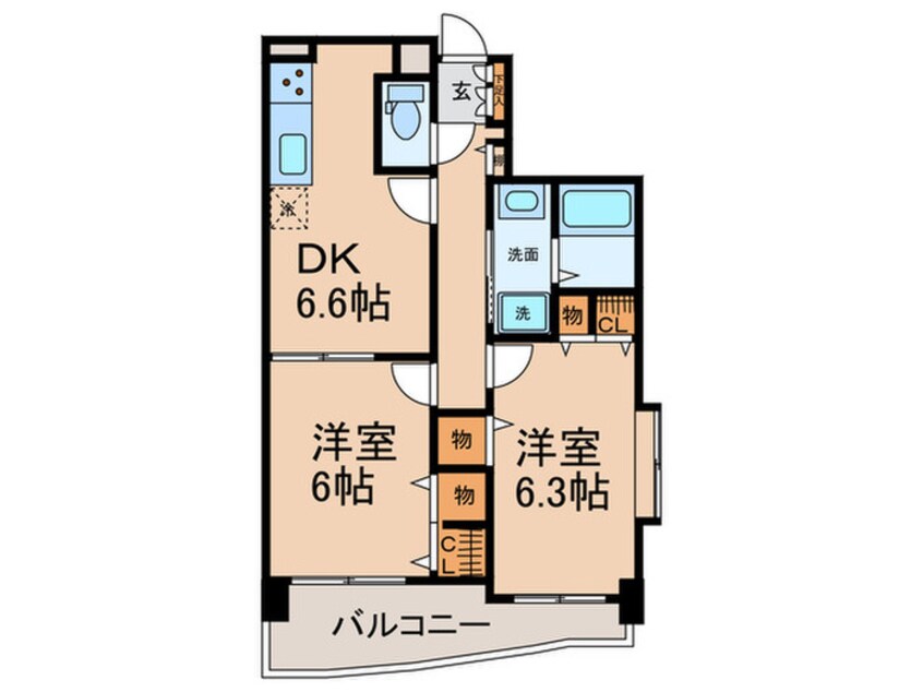 間取図 ベルメゾン花筐