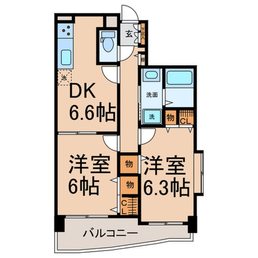 間取図 ベルメゾン花筐