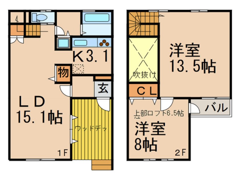 間取図 セレブ覚王山ＷＥＳＴ棟北