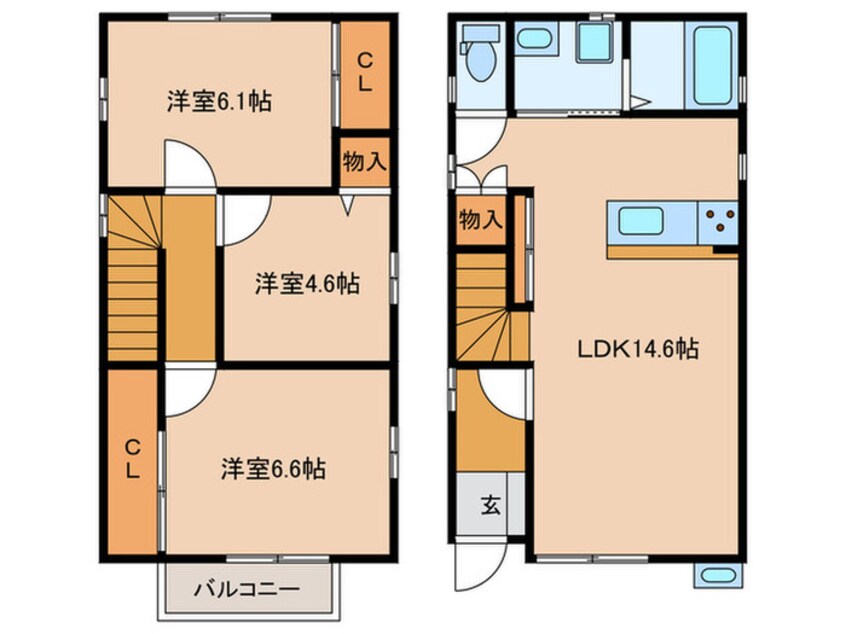 間取図 炭家グリーンガーデン　Ⅲ　Ａ