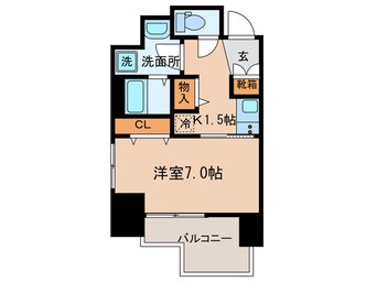 間取図 ﾌﾟﾚｻﾝｽ丸の内ﾘﾗﾃｨ(606)