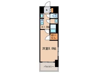 間取図 ﾌﾟﾚｻﾝｽｼﾞｪﾈ丸の内(907)