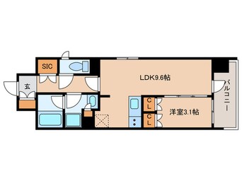 間取図 ｵｰﾊﾟｽﾚｼﾞﾃﾞﾝｽ名古屋ｽﾃｰｼｮﾝ(706)