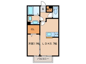 間取図 ボナール・Ｋ