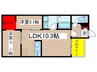 REGALEST道徳駅前 2LDKの間取り