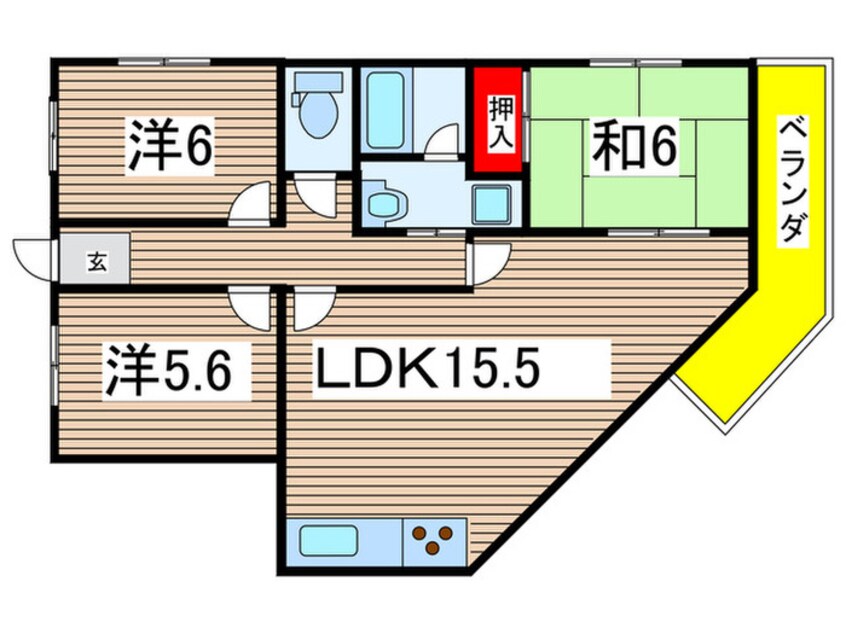 間取図 アーバン富士見