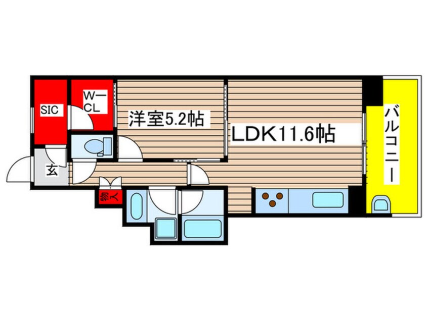 間取図 ローレルアイ上前津（204）