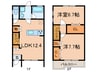 フレシール 2LDKの間取り