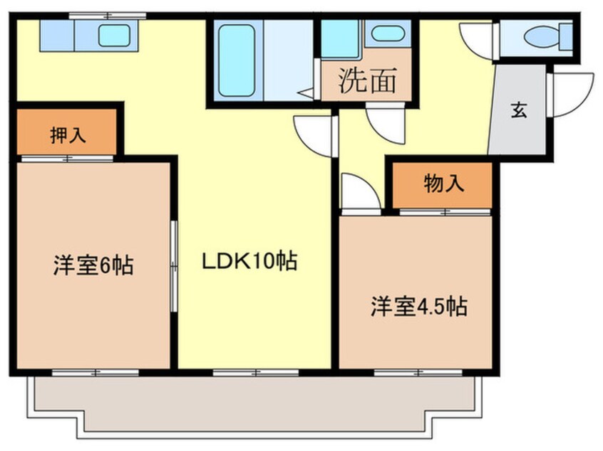 間取図 ラ・コンシェル柴周