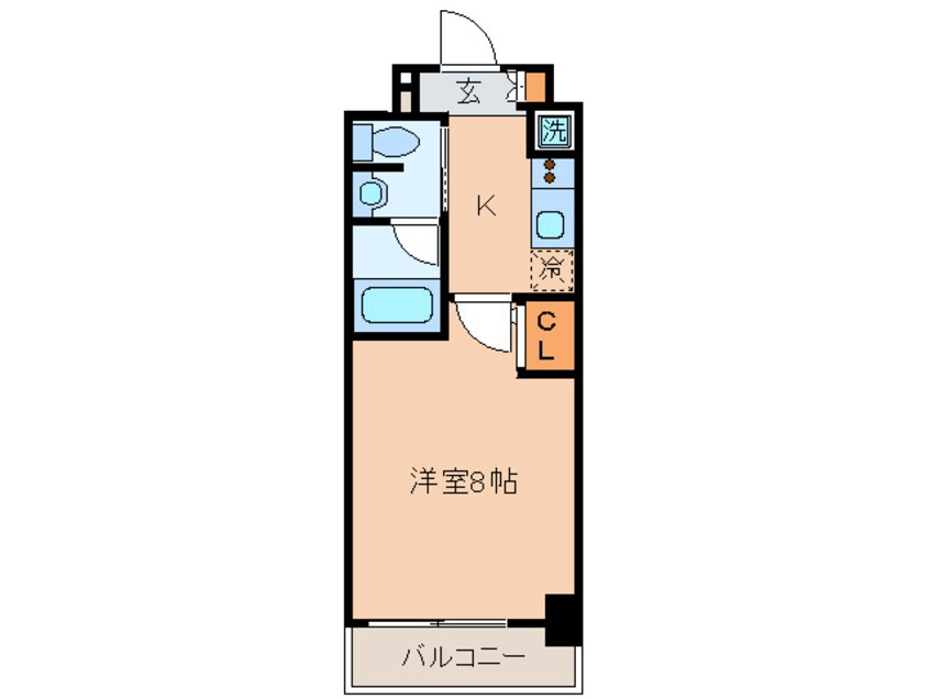 間取図 レジディア高岳