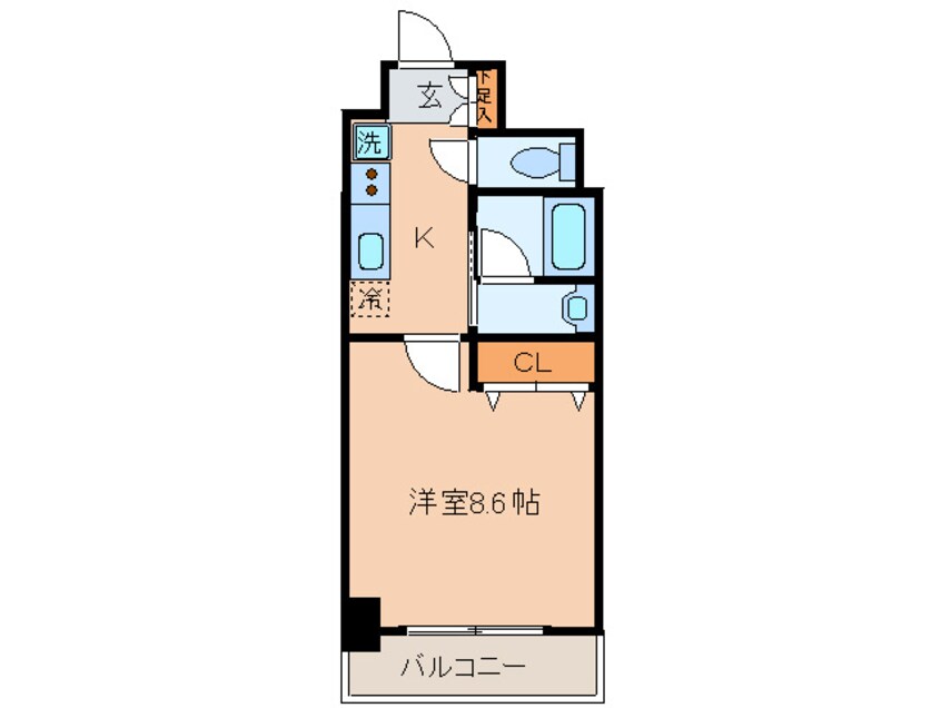 間取図 レジディア高岳