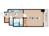 レジディア高岳 1Kの間取り