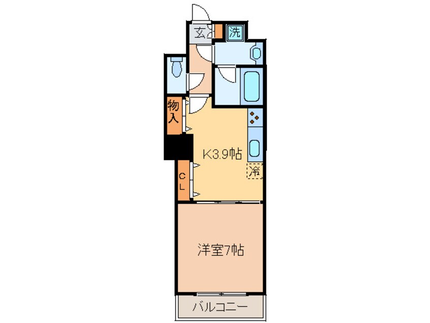 間取図 レジディア高岳