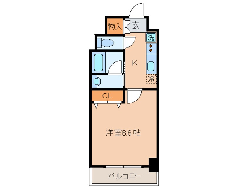 間取図 レジディア高岳