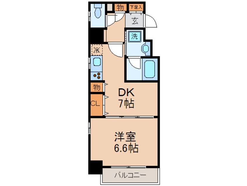 間取図 レジディア高岳
