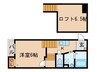 Glanz栄生 1Kの間取り