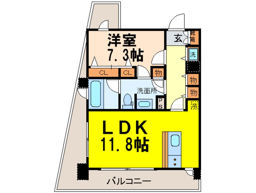 間取図 ＶＡＲＩＥ東別院