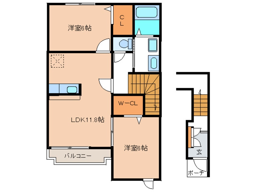 間取図 カトルセゾンＡ