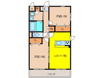 間取図 プリミエールさくら