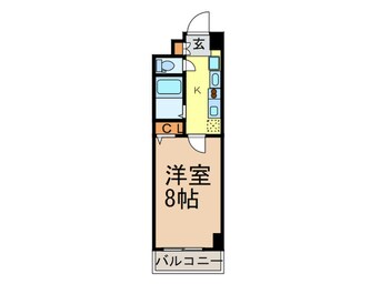 間取図 パルティール今池(304)
