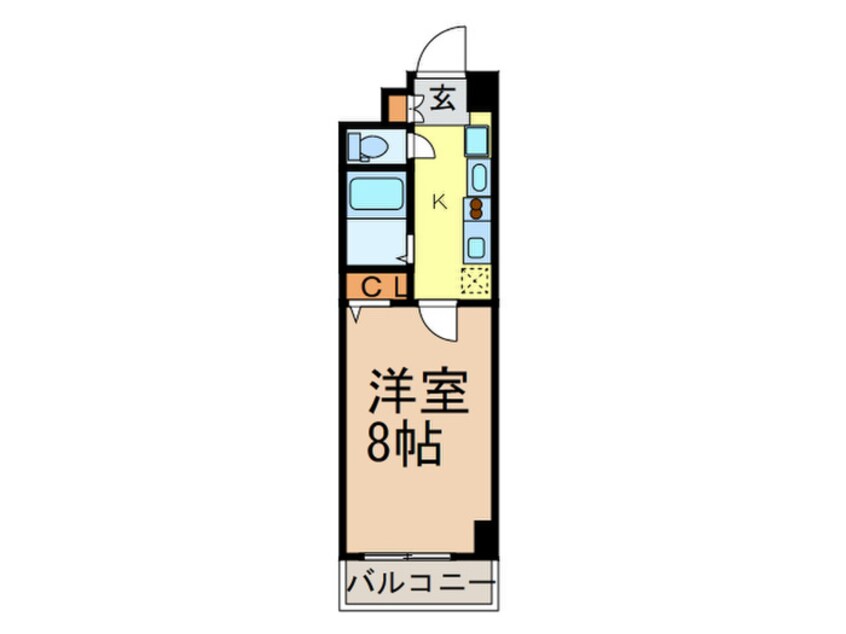 間取図 パルティール今池(304)