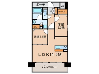 間取図 ﾌﾟﾚｻﾝｽﾛｼﾞｪ上前津駅前Ⅱ（1509）