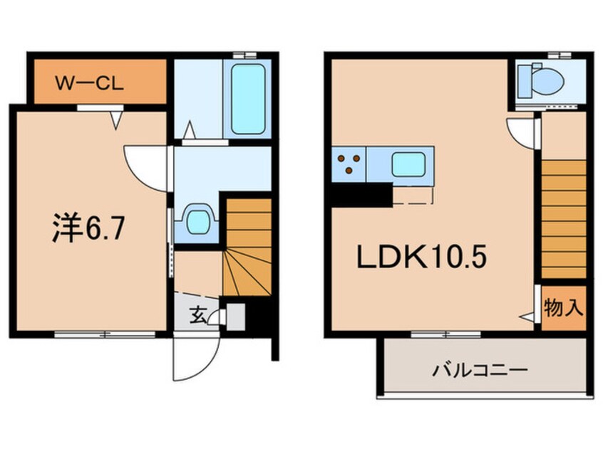 間取図 Maisonnettepark稲沢駅