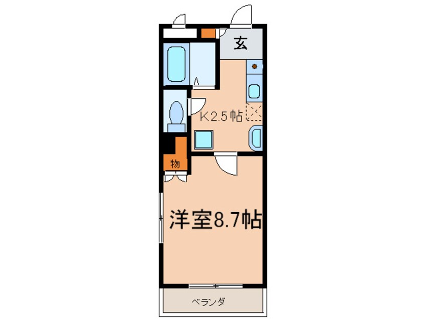 間取図 シャトルピーチ