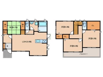間取図 里町大道畑戸建