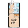サンライズ堀田 1Kの間取り