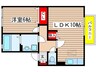 プリメゾンフーガ 1LDKの間取り