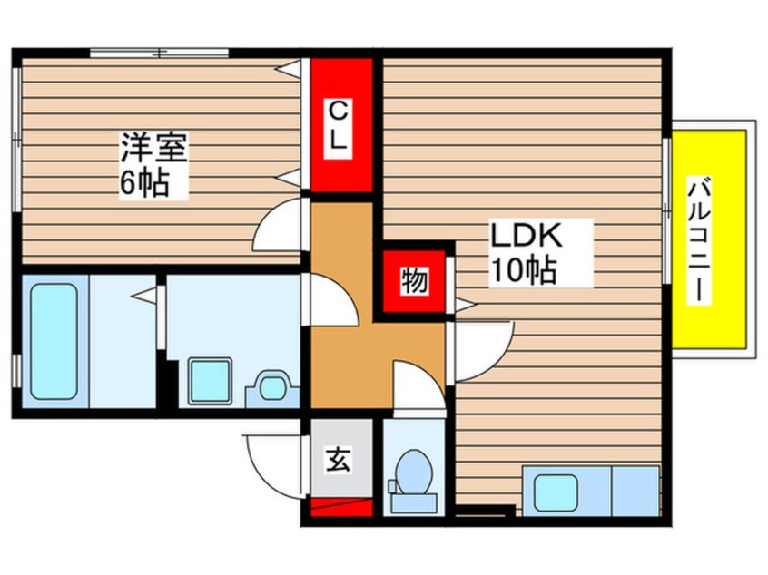 間取図 プリメゾンフーガ