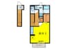 ヴィラ小山A 1Rの間取り