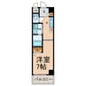 サンシティ畑江通 1Kの間取り