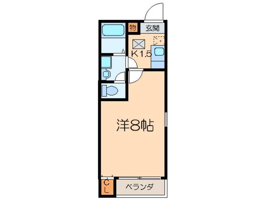 間取図 シャムロック熱田Ｗ