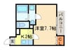 リブレア白金Ａ棟 1Kの間取り
