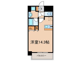 間取図 ﾌﾟﾚｻﾝｽ名古屋駅前ｱｸｼｽ(1201)