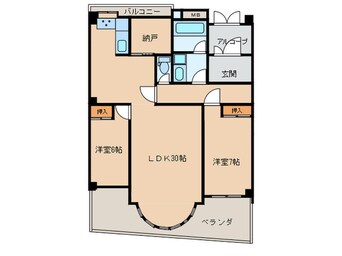 間取図 シティ－ア－ク徳川